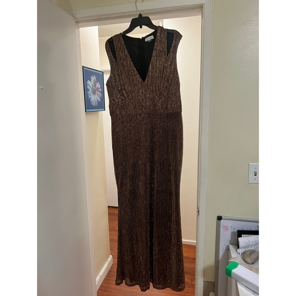 Gold Calvin Klein Dress size 16